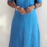 Polka Feeding Top Plus Bottom(Blue)