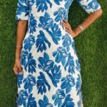 Slitted Top Plus Bottom Blue