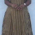 A Line Frock Yellow-Brown