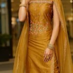 Un Stitched Salwar Suits Mustard