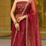 Un Stitched Salwar Suits Maroon