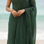 Un Stitched Salwar Suits Green