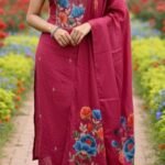 Un Stitched Salwar Suits-Purple