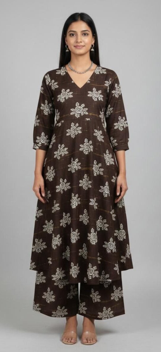 WhatsApp Image 2026-01-08 at 3.53.39 PM A Line Top Plus Bottom Black fl - Image 1