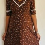 A line Kurthi Dark Brown