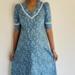 A line Kurthi Light Blue