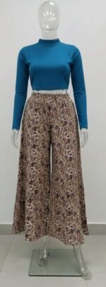 F-Palazzo Dark Brown+Yellow+black