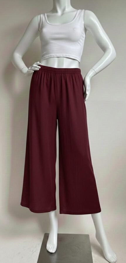 Rayon Palazzo Pant DarkVine