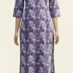 F-Slitted Top Plus Bottom lavander