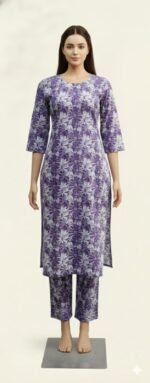 F-Slitted Top Plus Bottom lavander